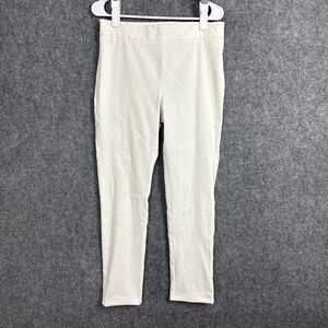 Kobi Halperin Pants Womens Size 10 Cream Skinny Side Zip Preppy Designer